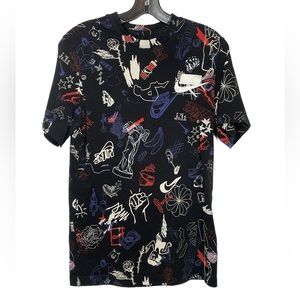 Men's Nike Allover Sketch Print Shirt "There is no finish line"